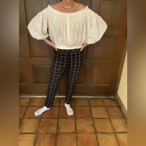 Women’s Peasant “We The Free” Blouse wth Elastic Waist